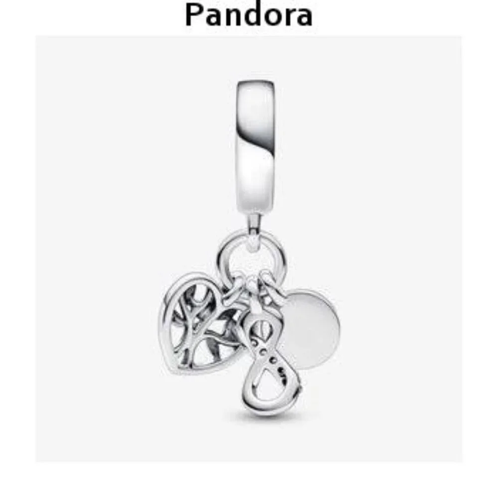 Authentic Pandora Family Infinity Triple Dangle Charm
